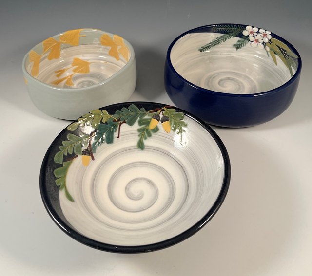 Bowl Grouping, Oak