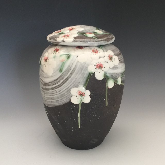 White Plum Jar