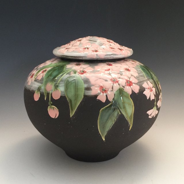 Cherry Blossom Jar