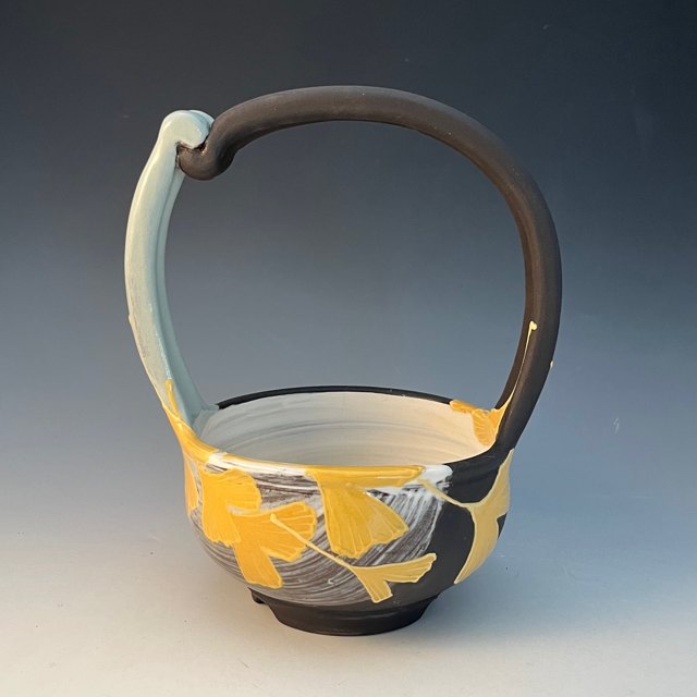 Gingko Clay Basket